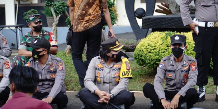 Kapolres Banjar Turun Langsung dalam Pengamanan Unjuk Rasa dari Gabungan Mahasiswa