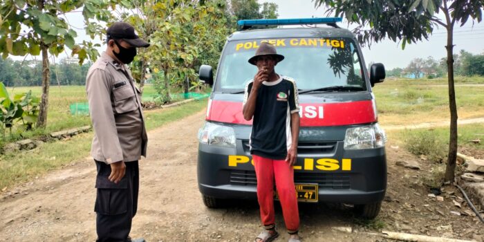 Personil Polsek Cantigi Gelar Patroli Sambang Sampaikan Himbauan Kamtibmas dan Prokes