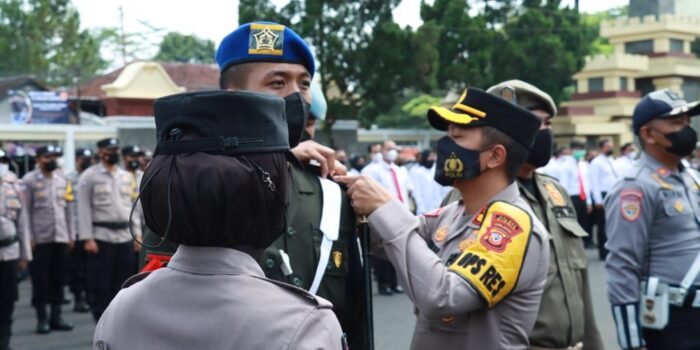 Polres Ciamis Laksanakan Gelar Pasukan Ops Lilin Lodaya 2022 Dalam Rangka Pengamanan NATARU 2023