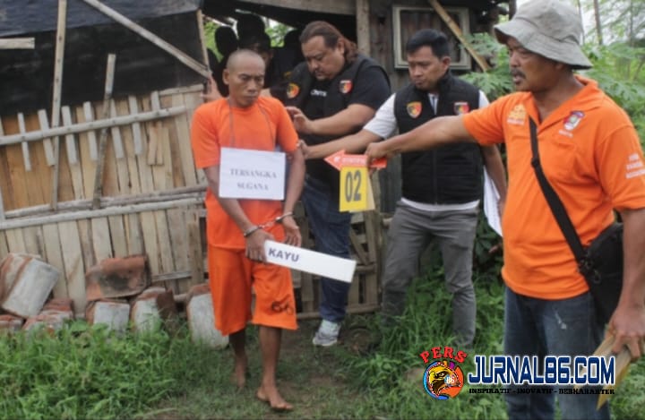 Pembunuhan Di Tanjung, Pelaku Peragakan 12 Adegan. Terungkap Motifnya

