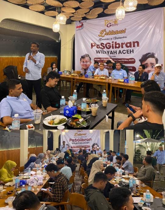 Deklarasi, Konsolidasi Dan Silaturahmi Relawan PaS Gibran Aceh