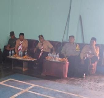 Polsek Lakbok Polres Ciamis Datang di Musyawarah Ranting Pramuka Kec Lakbok
