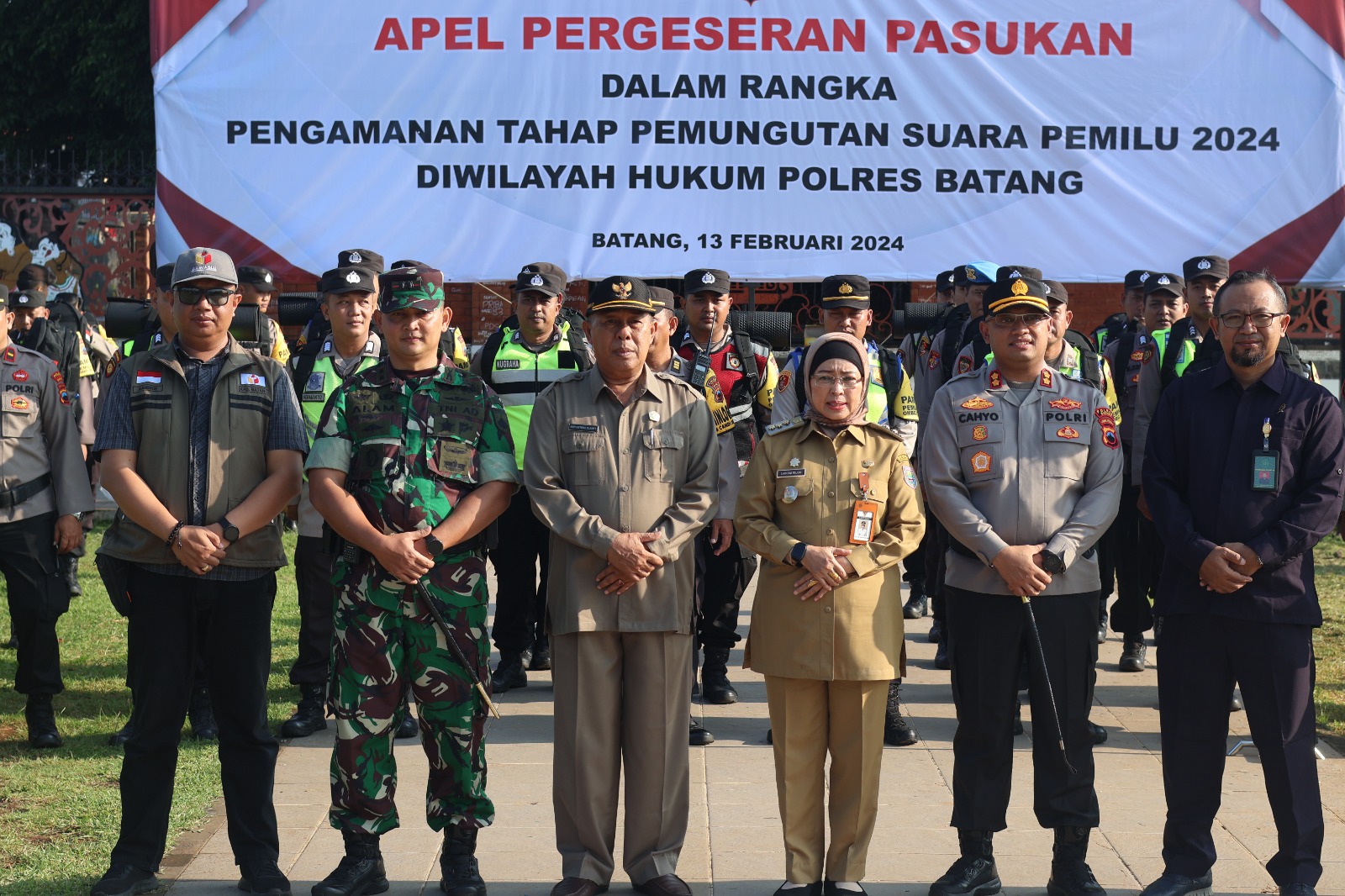 Polres Batang Siagakan 600 Personel Dan BKO Kodim, Guna Kawal Keamanan Pemilu 2024
