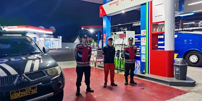 Polsek Cihaurbeuti Polres Ciamis Patroli Biru Antisipasi Gangguan Kamtinmas di Masyarakat
