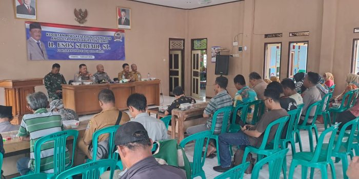 Polsek Cisaga Kawal Reses Anggota DPRD Ciamis, Pastikan Aspirasi Warga Terserap Aman dan Kondusif
